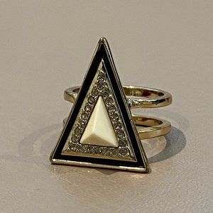 EUC House of Harlow 1960 Art Deco ring!